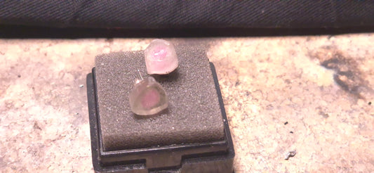 Wassermelonenturmalin Ohrstecker